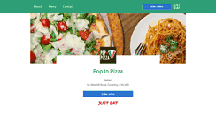 Desktop Screenshot of popinpizza.co.uk